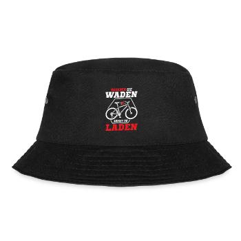 Brennen die Waden musst du laden E-Bike Elektrofah - Bucket Hat - Schwarz - Vorne - Lela (165cm)