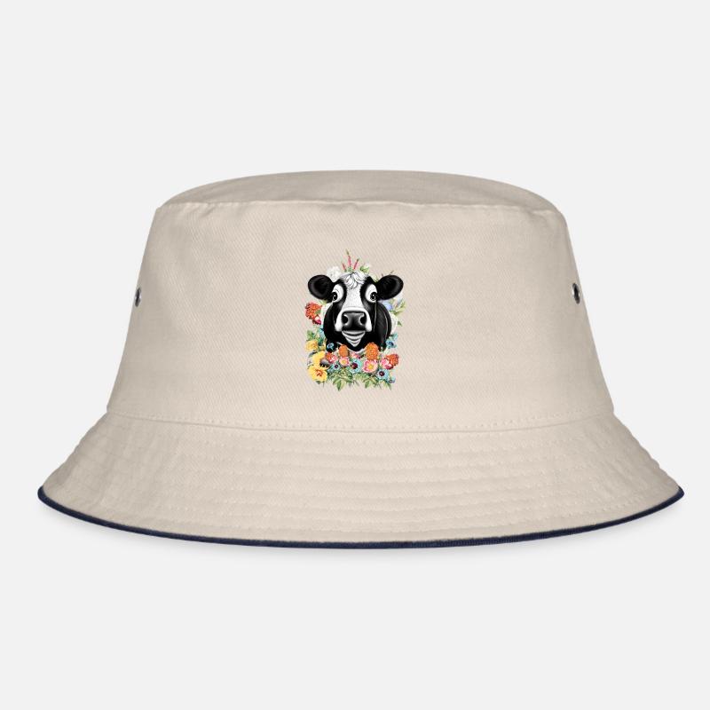 Kuh Blumen Bucket Hat