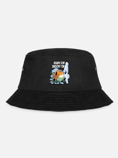 Ready for Takeoff I'm 4 - 4nd Birthday Boy - Bucket Hat - Schwarz
