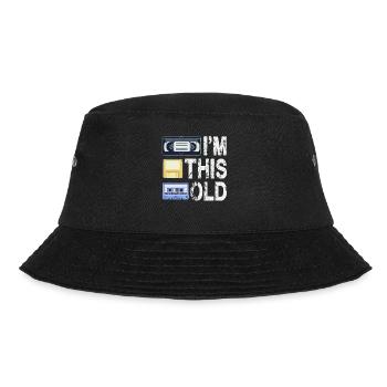 Ich bin so alt - Bucket Hat - Schwarz - Vorne - Lela (165cm)