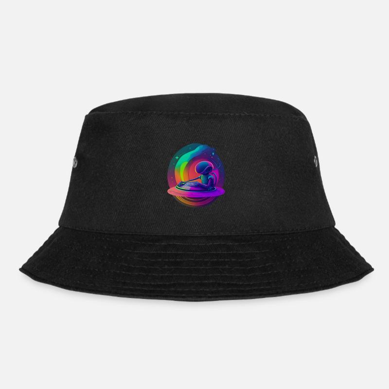 Außerirdischer DJ - Bucket Hat - Schwarz