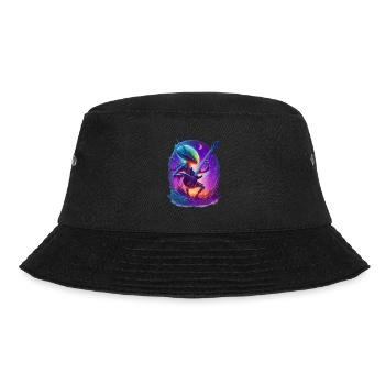 Alien Playing Guitar - Bucket Hat - black - Front - Lela (165cm)
