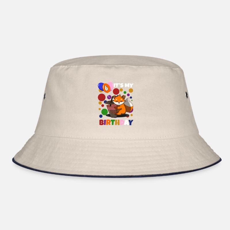 6th Birthday Fox Bucket Hat