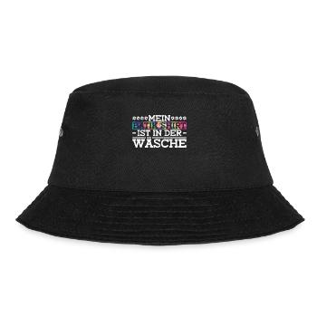 Mein Batik Shirt Ist In Der Wäsche - Hippie Kostüm - Bucket Hat - Schwarz - Vorne - Lela (165cm)