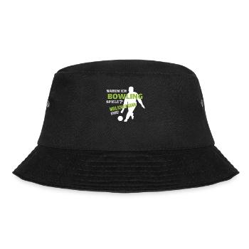 Bowling Zubehör mit Bowling Motiv - Bucket Hat - Schwarz - Vorne - Lela (165cm)