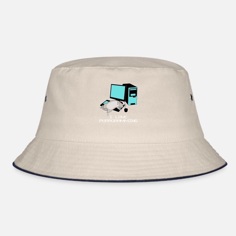 Programmierer Admin Computer Katze Bucket Hat