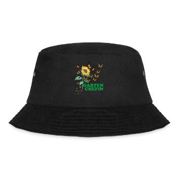 Garten Chefin Sonnenblumen Gartenfreundin Blumen - Bucket Hat - Schwarz - Vorne - Lela (165cm)