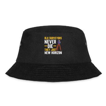 Alte Vermesser sterben nie, sie suchen nur neue Ho - Bucket Hat - Schwarz - Vorne - Lela (165cm)