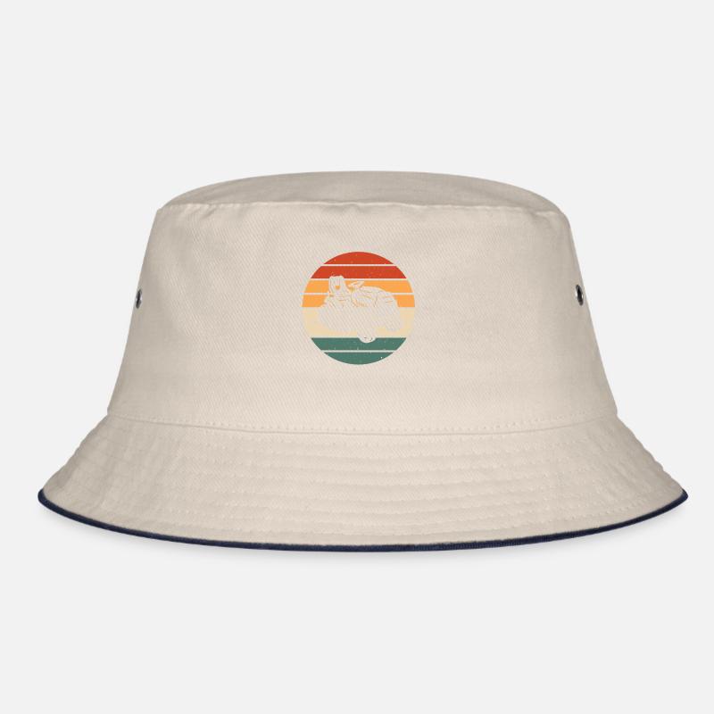 Retro tractor mower design Bucket Hat