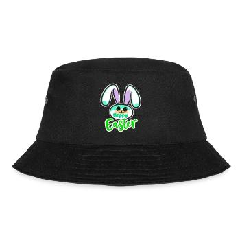 Cooler Osterhase - Bucket Hat - Schwarz - Vorne - Lela (165cm)