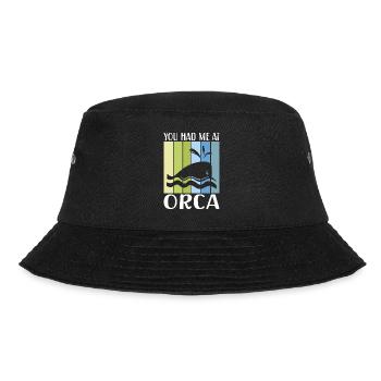 Orca Wal Geschenke - Bucket Hat - Schwarz - Vorne - Lela (165cm)