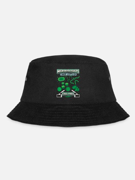 Mikrobiologe, Mikrobiologie, lustiger Spruch, Pun - Bucket Hat - Schwarz