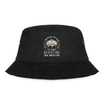 Police Officer I Refuse To Nap Is That Sheriff Cop - Bucket Hat - Schwarz - Vorne - Lela (165cm)