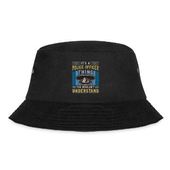 Police Officer It's A Police Officer Thing Sheriff - Bucket Hat - black - Front - Lela (165cm)