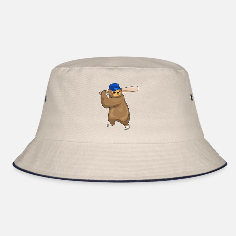 Faultier Baseball Baseballschläger Bucket Hat