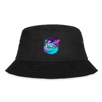 Astronaut chilling in Space - Bucket Hat - black - Front - Lela (165cm)