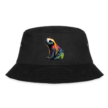 Geometric Sloth - Bucket Hat - black - Front - Lela (165cm)
