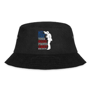 Grandma Military Fan Soldiers Proud Grandma America - Bucket Hat - black - Front - Lela (165cm)