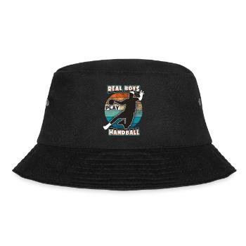 Handball Handballspieler, Sport Spruch, Regenbogen - Bucket Hat - Schwarz - Vorne - Lela (165cm)