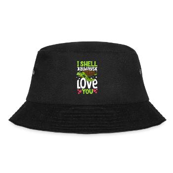 Boxer Boxing Turtle Turtles Sea Ocean Reptile - Bucket Hat - Schwarz - Vorne - Lela (165cm)