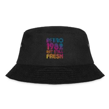 1982 Vintage - Bucket Hat - Schwarz - Vorne - Lela (165cm)