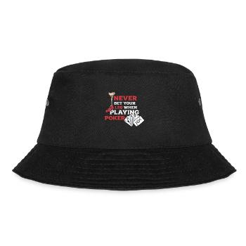 A leg joke humor gift - Bucket Hat - black - Front - Lela (165cm)