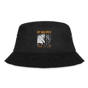 Belgian Malinois My Malinois Thinks I'm Cool Pet - Bucket Hat - Schwarz - Vorne - Lela (165cm)