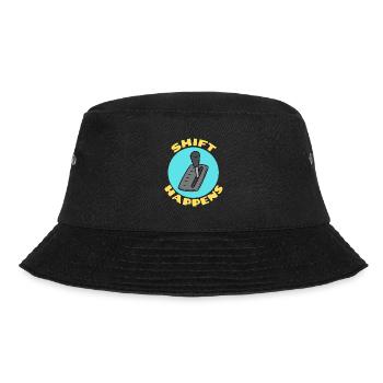 Shift Happens | Car Pun - Bucket Hat - black - Front - Lela (165cm)