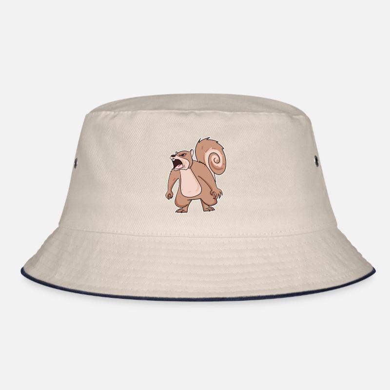 wütendes Eichhörnchen Bucket Hat