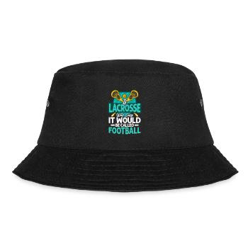 If lacrosse was easy, it would be called Football G - Bucket Hat - black - Front - Lela (165cm)