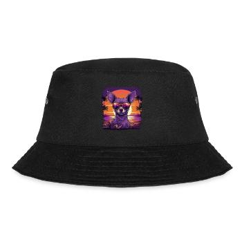 Chihuahua Hund Hunderasse - Bucket Hat - Schwarz - Vorne - Lela (165cm)