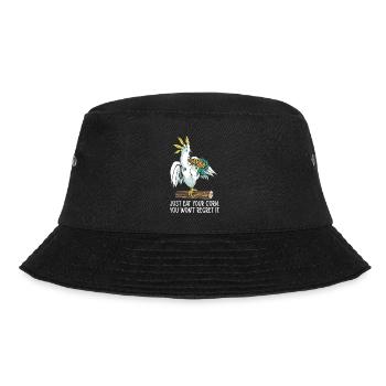 Parrot Bird Pet Food Bird Lover Corn Wildlife Pet - Bucket Hat - black - Front - Lela (165cm)