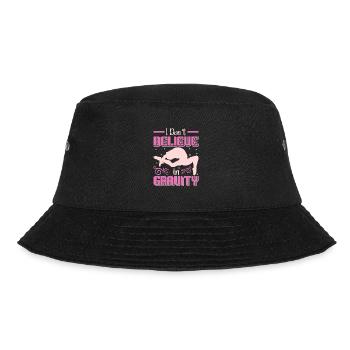 Gymnast funny Workout - Bucket Hat - Schwarz - Vorne - Lela (165cm)