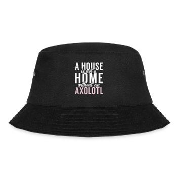 Axolotl Lover Gifts - Bucket Hat - black - Front - Lela (165cm)