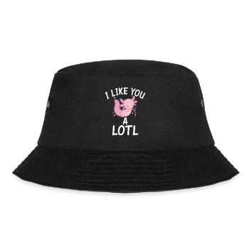Axolotl Lover Gifts - Bucket Hat - black - Front - Lela (165cm)