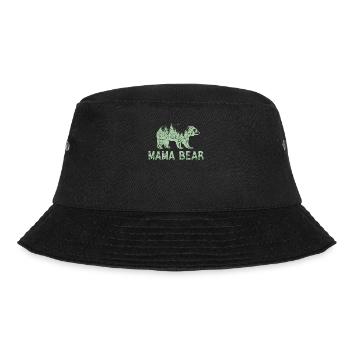 "Forest Mama Bear" for mom - Bucket Hat - black - Front - Lela (165cm)