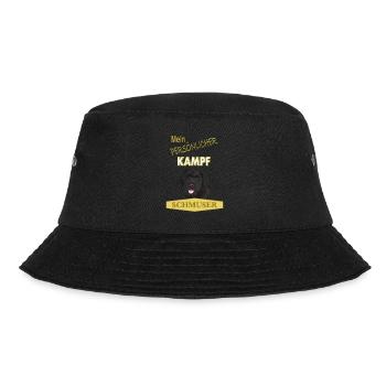 Persönlicher Kampfschmuser - Russischer Terrier - Bucket Hat - Schwarz - Vorne - Lela (165cm)