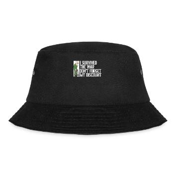 Rentner Rente Lustig Dont Forget My Discount - Bucket Hat - Schwarz - Vorne - Lela (165cm)
