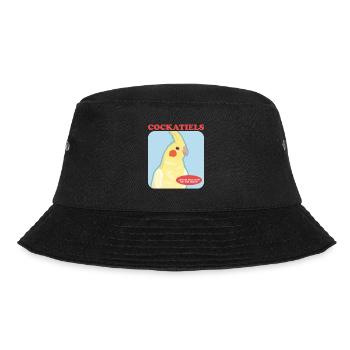 Cockatiels Bird Owner Gift - Bucket Hat - black - Front - Lela (165cm)