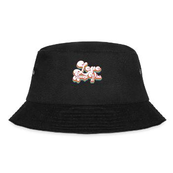 Liebe gewinnt immer - Pride Month LGBTQ - Bucket Hat - Schwarz - Vorne - Lela (165cm)