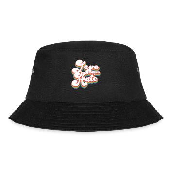 Love Conquers Hate - Pride Month LGBTQ - Bucket Hat - black - Front - Lela (165cm)