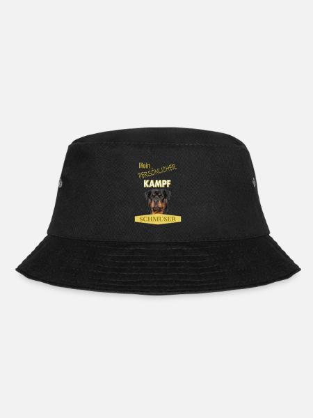 Mein persönlicher Kampfschmuser - Rottweiler - Bucket Hat - Schwarz