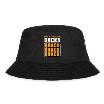 Ducks - Wanna Hear A Secret - Bucket Hat - black - Front - Lela (165cm)