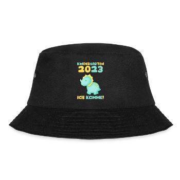 Kindergarten 2023 Ich Komme Jungen Kita Geschenk - Bucket Hat - Schwarz - Vorne - Lela (165cm)