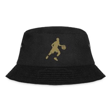 Basketballer Silhouette - Bucket Hat - Schwarz - Vorne - Lela (165cm)