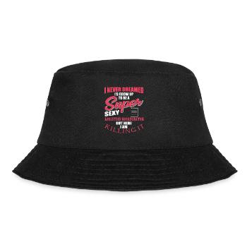 Funny Logistics Coordinator Costume - Bucket Hat - black - Front - Lela (165cm)