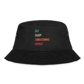 Witzige Tischtennissprüche - Bucket Hat - Schwarz - Vorne - Lela (165cm)