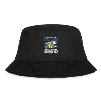 Ich muss nach Finnland die Fische vermissen mich - Bucket Hat - Schwarz - Vorne - Lela (165cm)