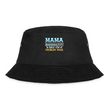 Mama wird geladen 2024 Bald ein Problem mehr Baby - Bucket Hat - Schwarz - Vorne - Lela (165cm)