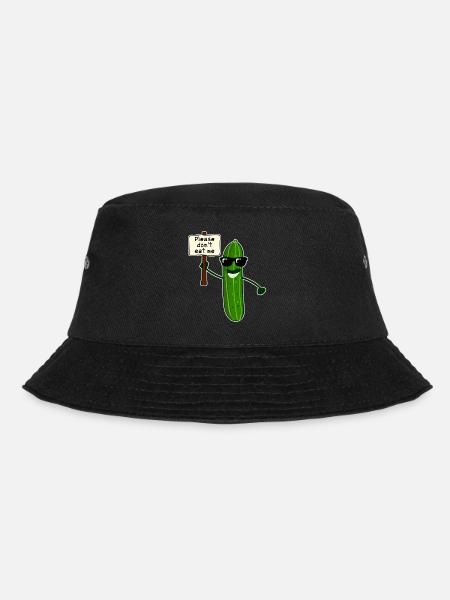 Gurke mit Sonnenbrille Gurken - Bucket Hat - Schwarz